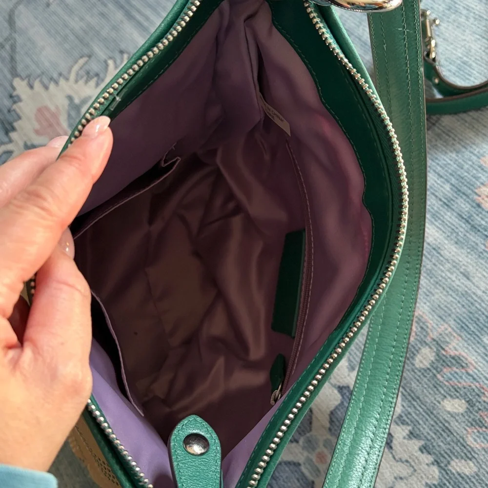 Coach Ashley Opt Art Hippie Tan/Green Convertible Crossbody